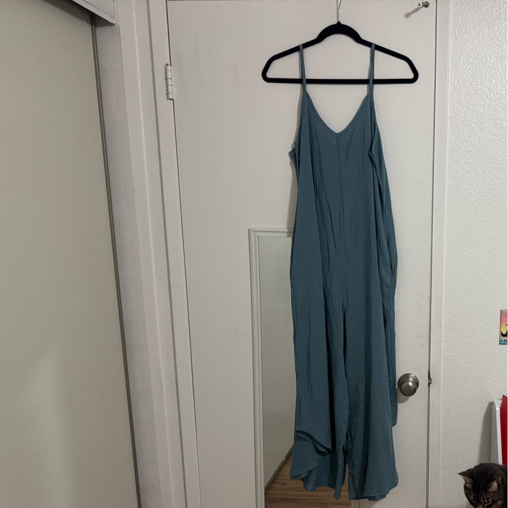 Zenana Outfitters Blue Jumpsuit